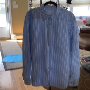 Men’s Blue/White Stripe Shirt